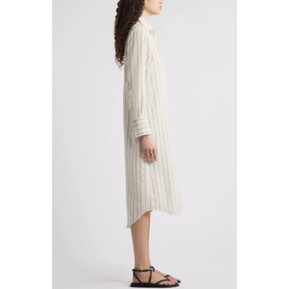🎉 NEW LISTING NWT Nordstrom Striped V-neck tunic Shirt Dress, Size Small - Picture 3 of 16
